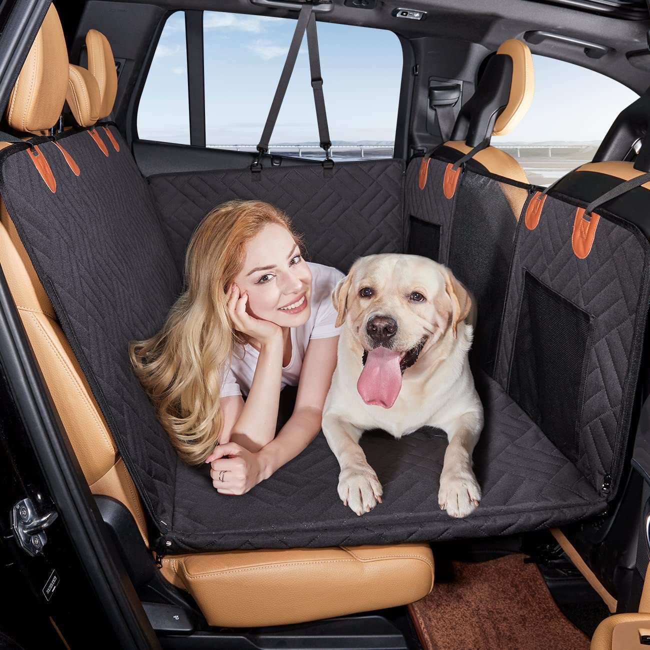 Car Seat Extender – Waterproof Fabric – Adjustable Fit – Comfort and Protection for Dogs 0
