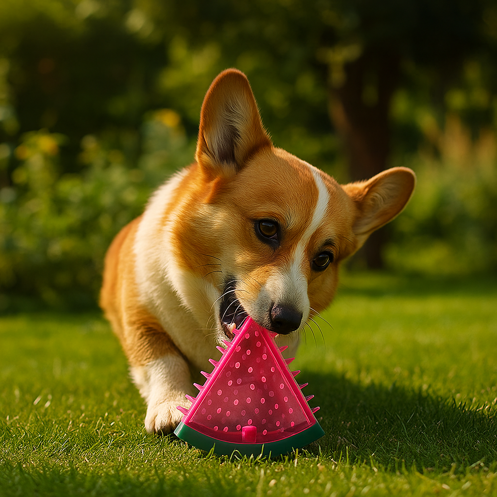 Dog Chew Toy – TPR Rubber – 7in L × 3in W – Cooling Function for Healthy Teeth and Strong Chewing 1