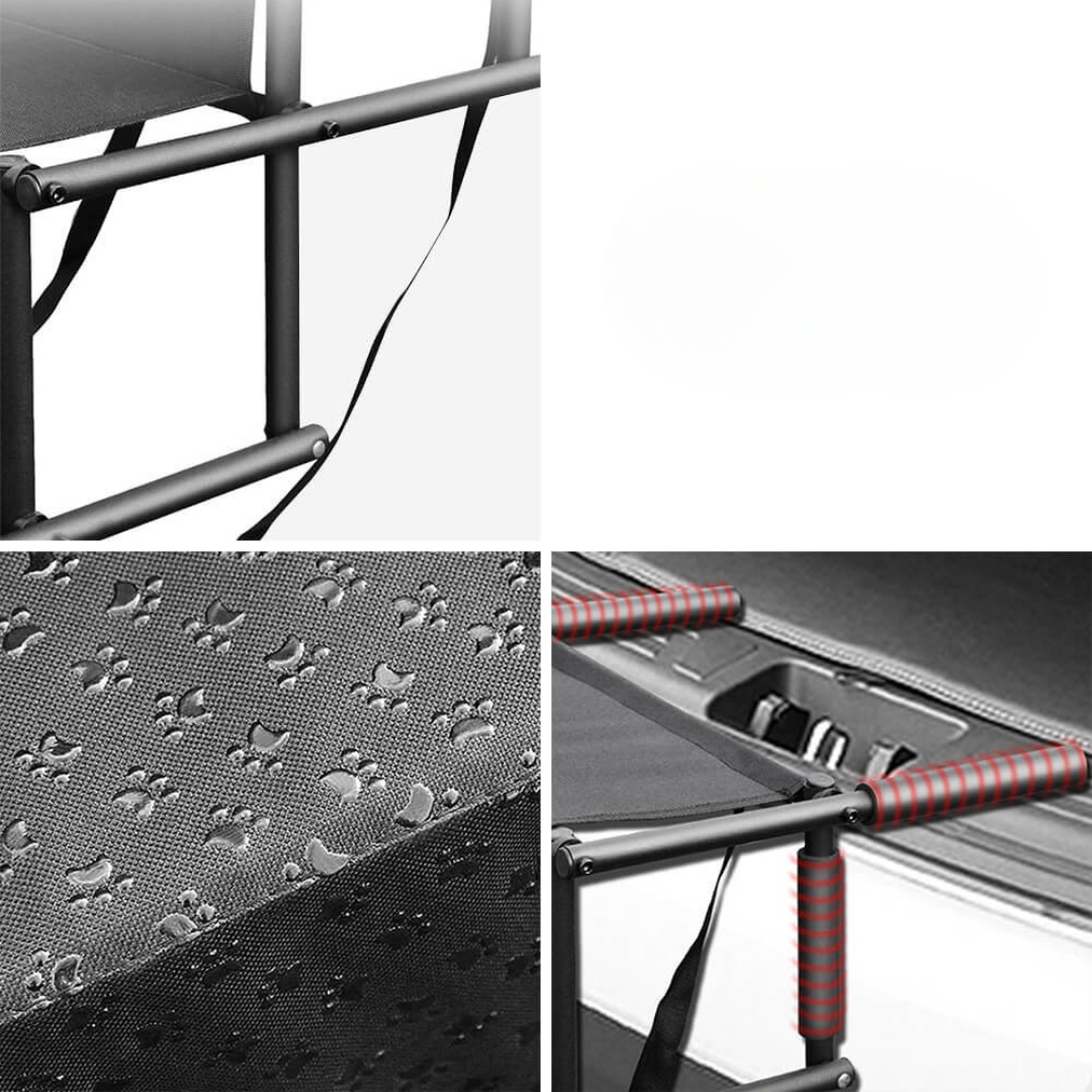 Dog Steps for Car – Foldable Steel Frame – Expanded Size 39.8 × 18.5 × 29.9 inches – Non-Slip Design for Safe Travel 7