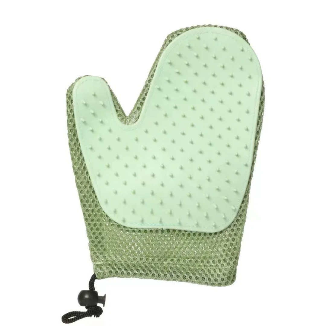 Cat Grooming Glove – 2-in-1 Design – One Size Fits Most – Reduces Shedding and Enhances Bonding 2