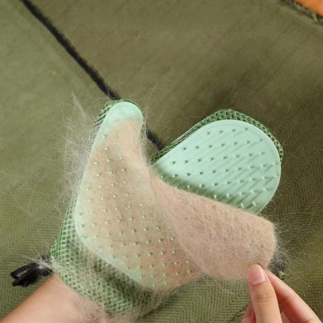 Cat Grooming Glove – 2-in-1 Design – One Size Fits Most – Reduces Shedding and Enhances Bonding 5